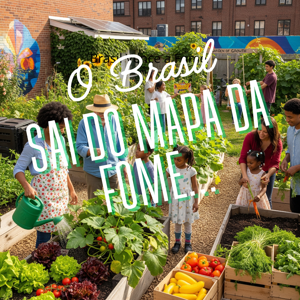 Além do Mapa da Fome: O Papel Transformador da Agricultura Regenerativa, Urbana e Periurbana na Nutrição de Famílias Carentes