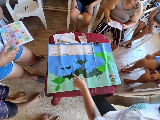 Reunião de diagnóstico, cartografia social das comunidades caiçaras de Mangaratiba.