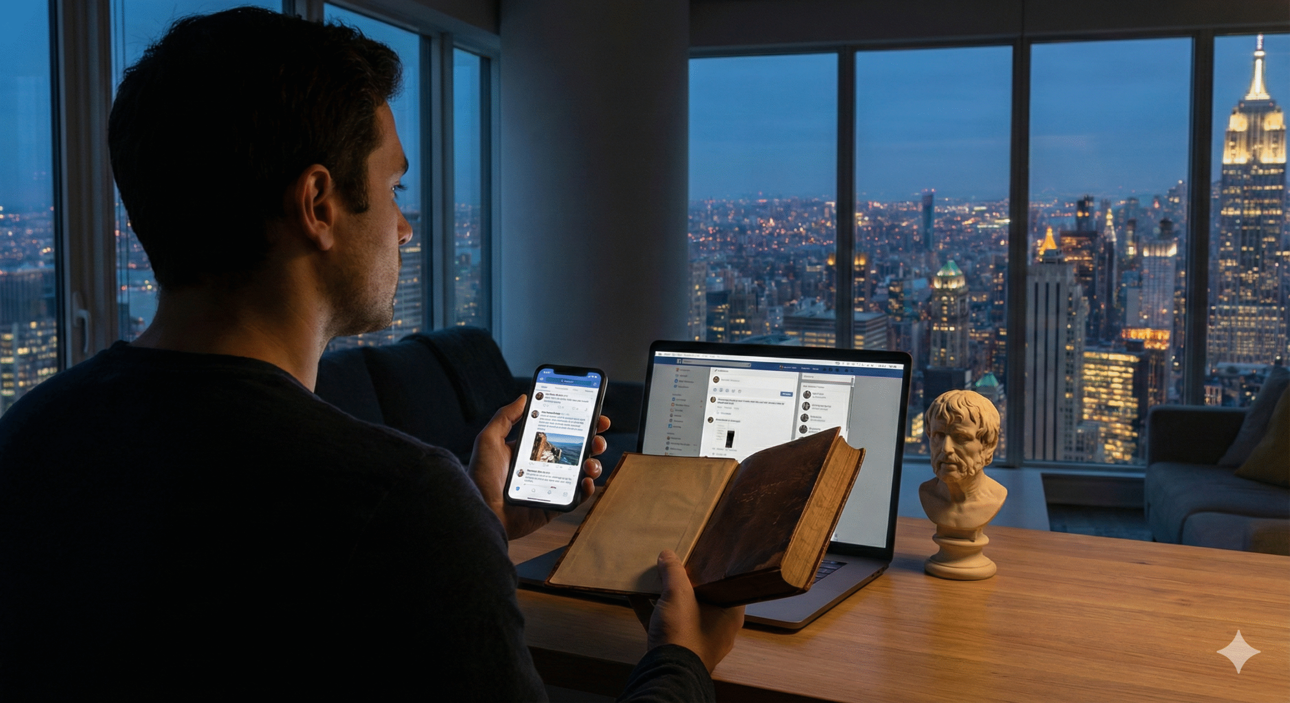 Sua Solidão Pós-Like Tem Cura: A Resposta Está em Filósofos de 2.000 Anos, Não no Próximo Story